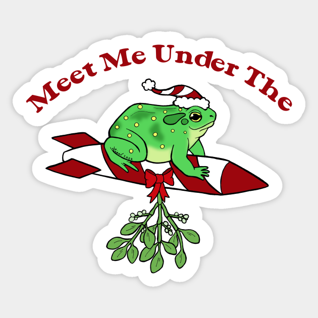 Missile Toad Christmas Sticker TeePublic